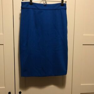 Cobalt Blue Pencil Skirt